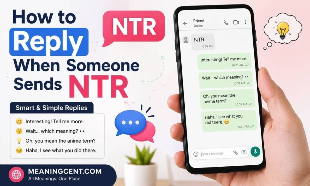 How to Reply When Someone Sends NTR
