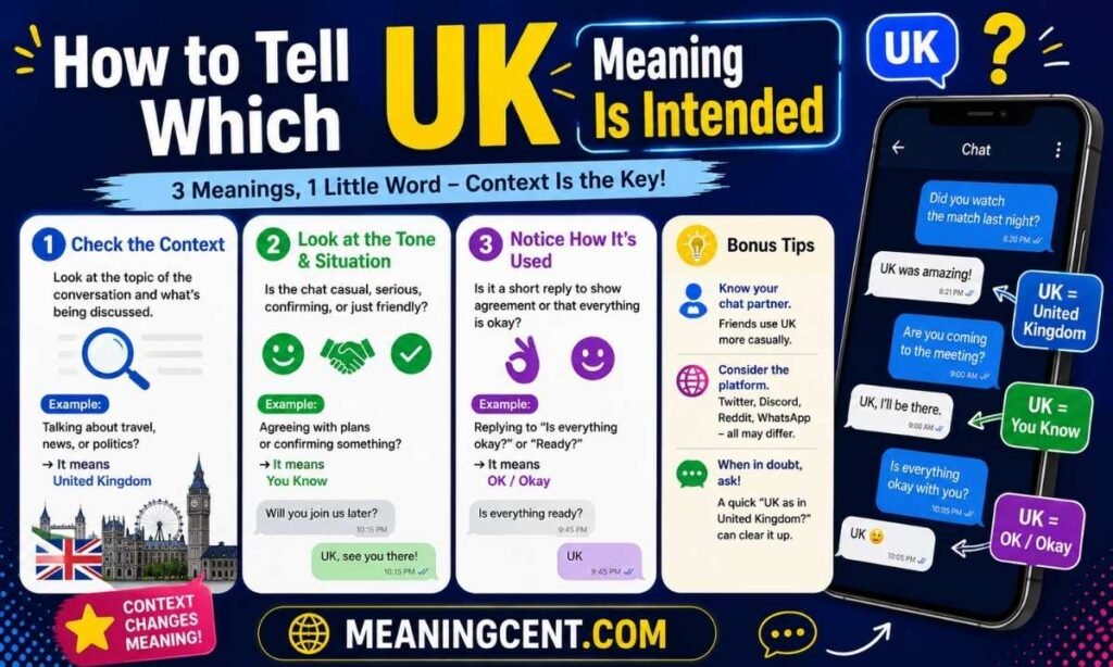 How to Tell Which UK Meaning Is Intended Context Guide for Texts & Chats (2026)