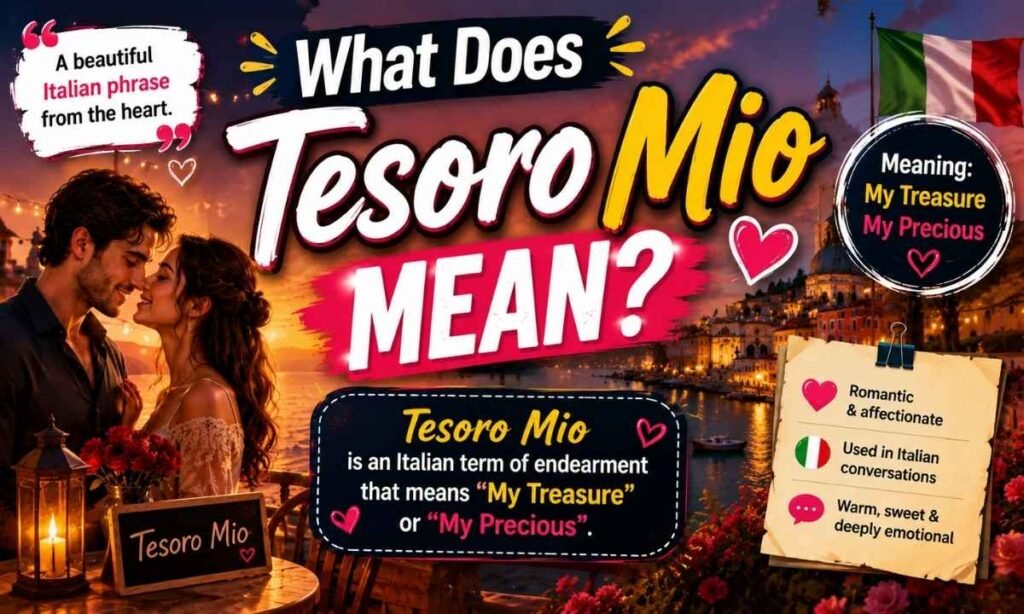 What Does Tesoro Mio Mean Italian Meaning, Translation & Usage