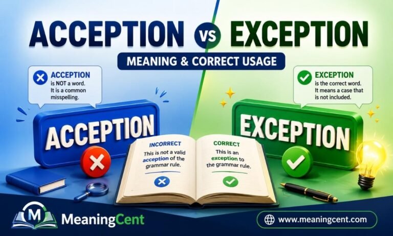 Acception vs Exception Meaning & Correct Usage