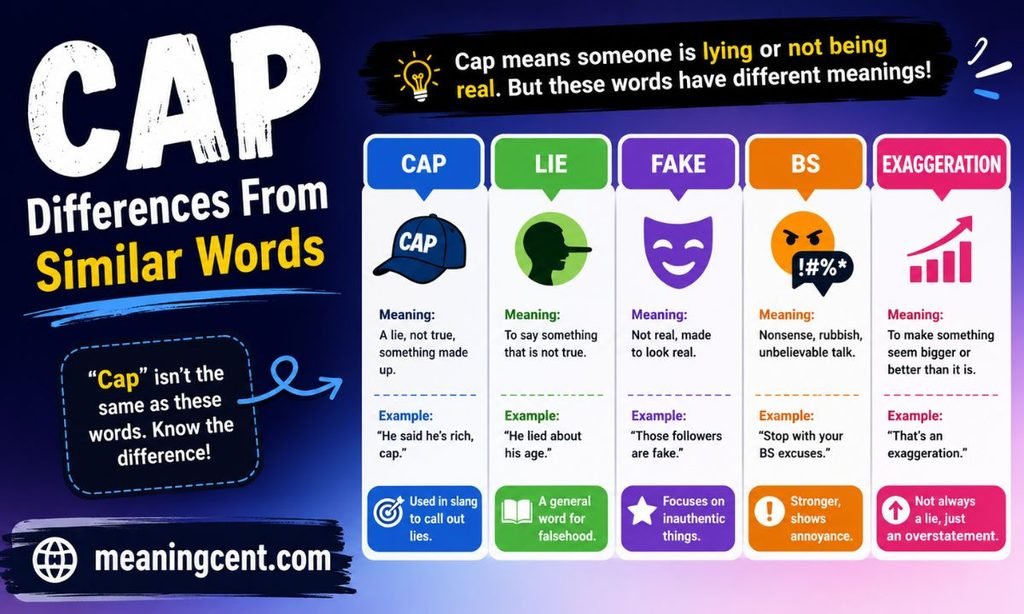 Cap Differences From Similar Words