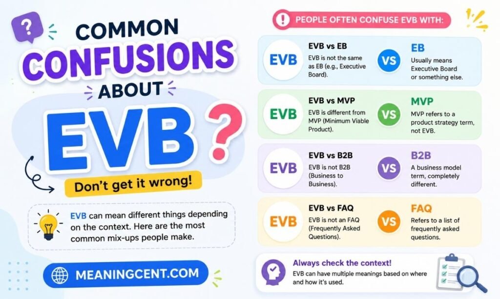 Common Confusions About EVB
