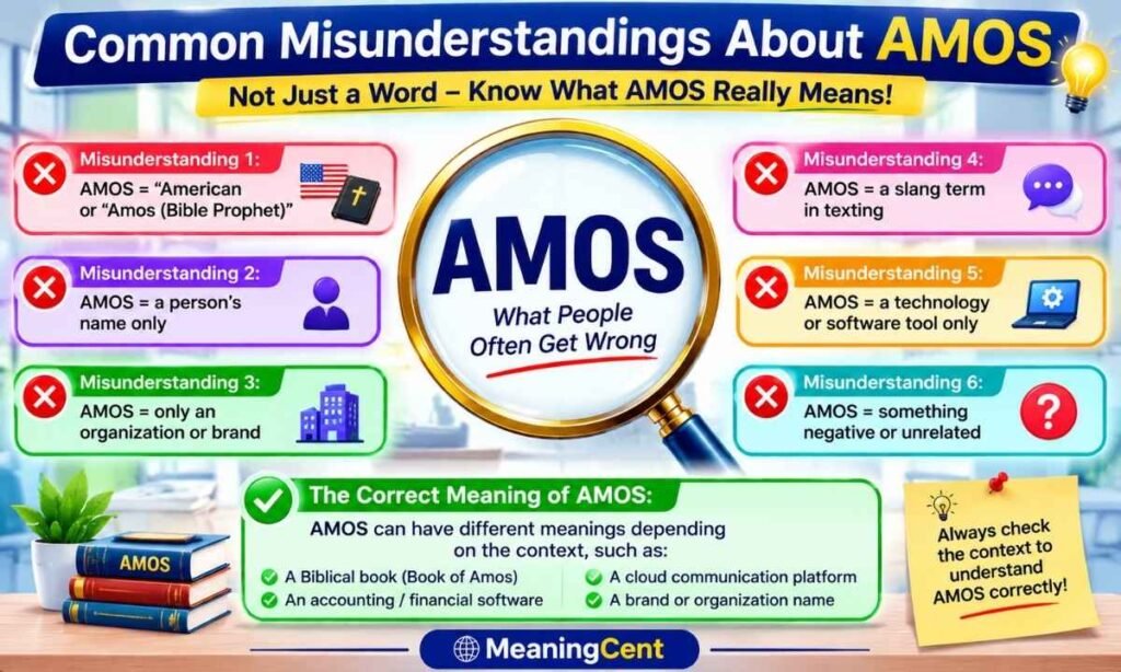 Common Misunderstandings About AMOS