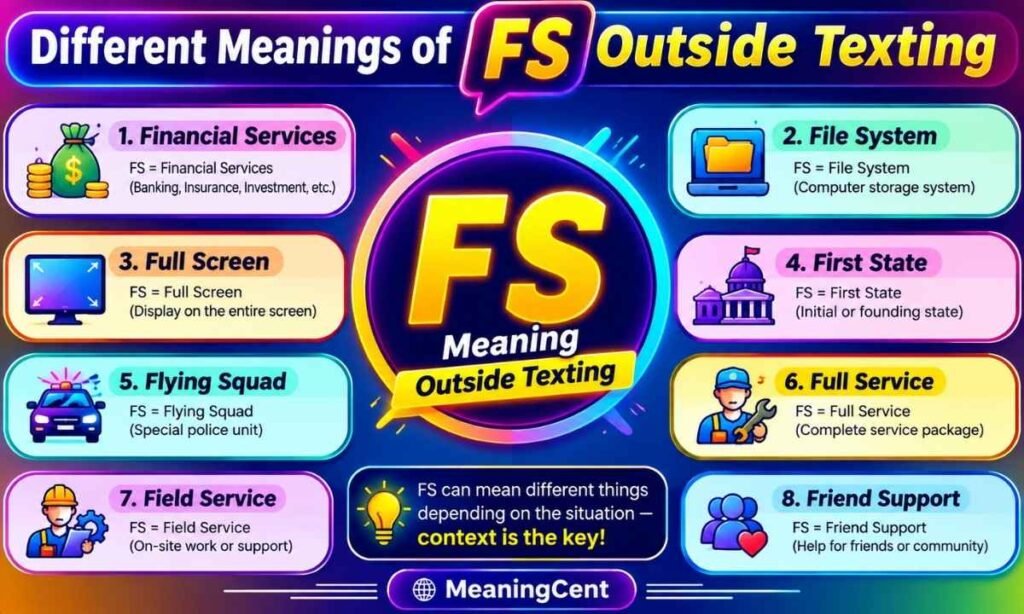 Different Meanings of FS Outside Texting