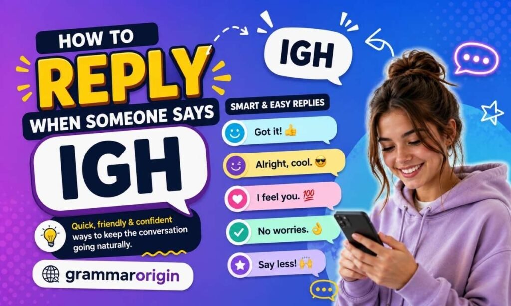 How to Reply When Someone Says Igh
