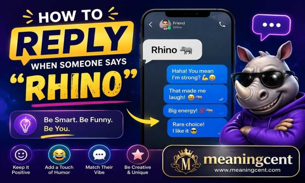 How to Reply When Someone Says Rhino