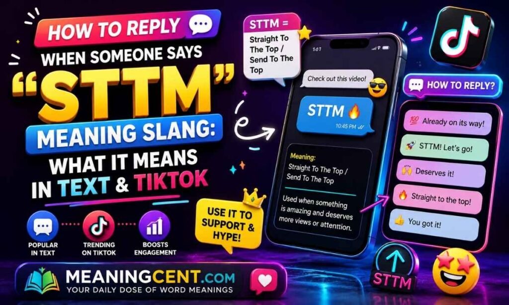 How to Reply When Someone Says STTM Meaning Slang