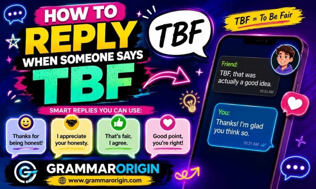 How to Reply When Someone Says TBF