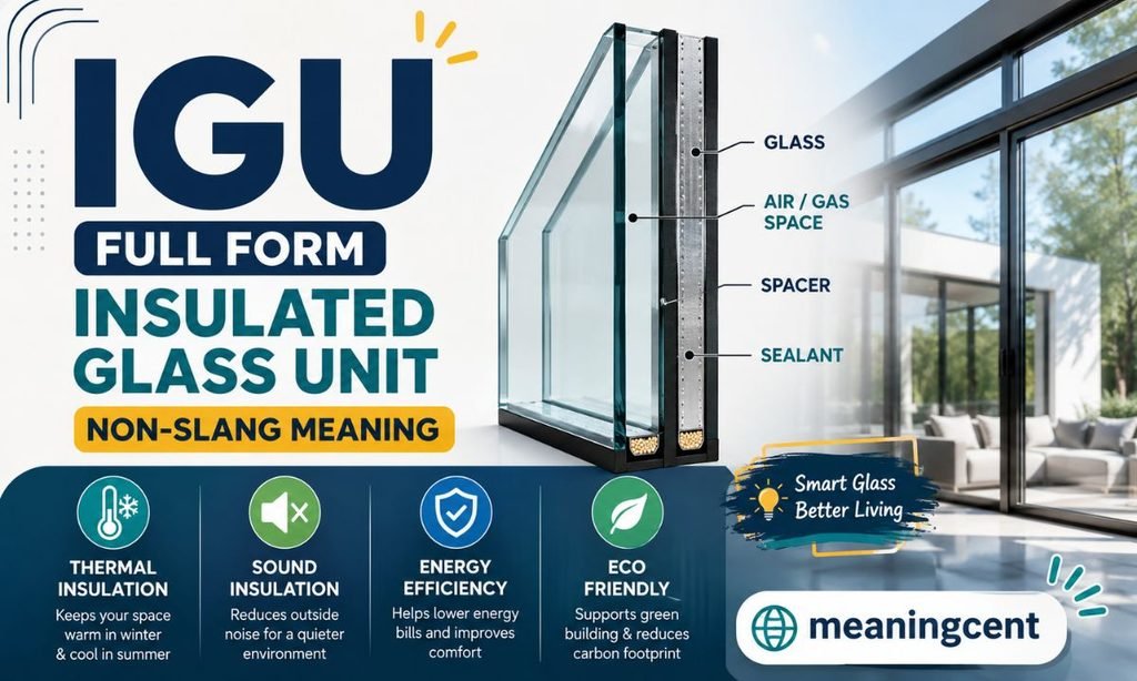 IGU Full Form (Insulated Glass Unit) Non-Slang Meaning