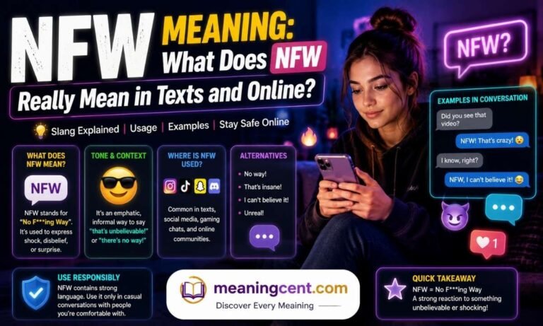 NFW Meaning What Does NFW Really Mean in Texts and Online