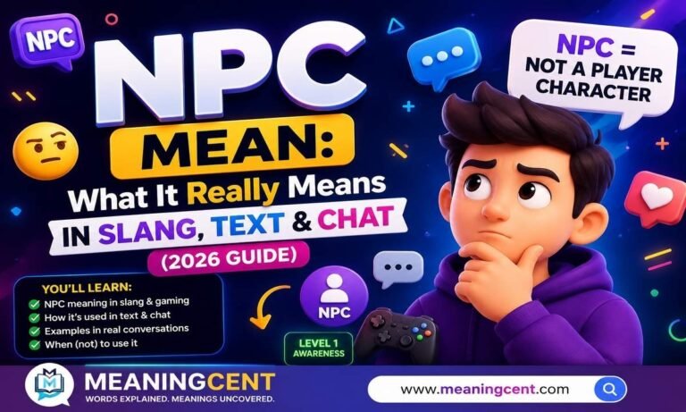 NPC Mean What It Really Means in Slang, Text & Chat (2026 Guide)
