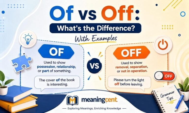 Of vs Off Whats the Difference With Examples