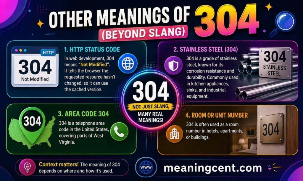 Other Meanings of 304 (Beyond Slang)