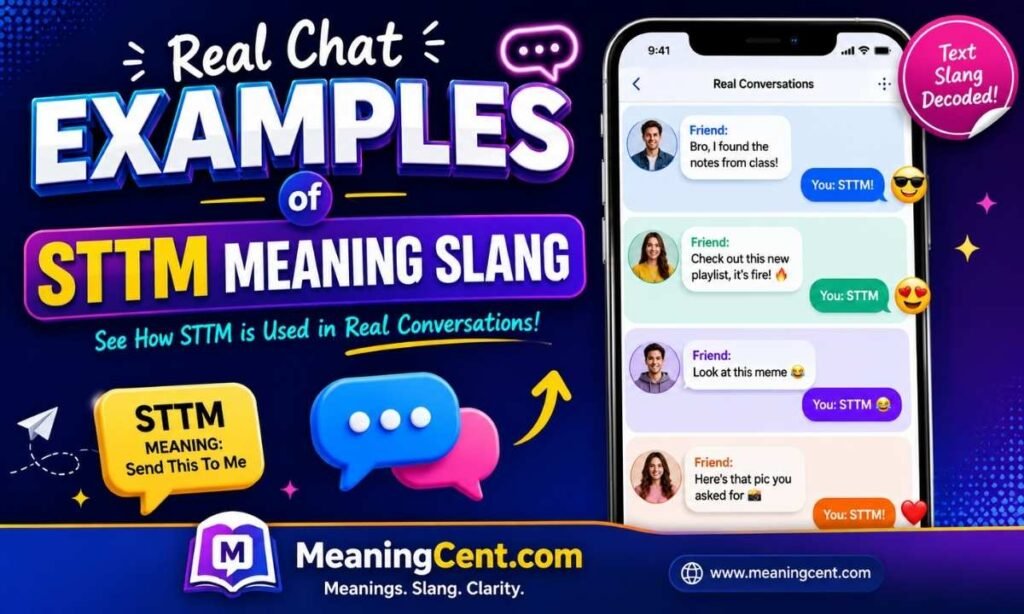 Real Chat Examples of STTM Meaning Slang