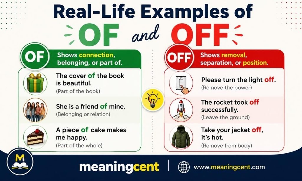 Real-Life Examples of Of and Off