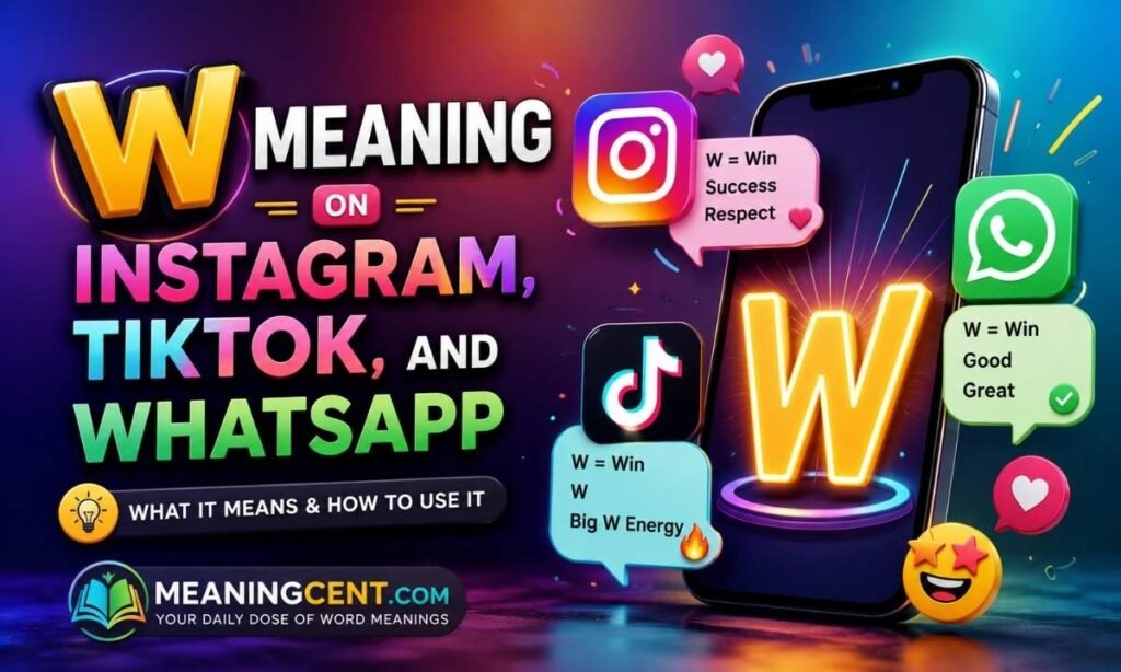 W Meaning on Instagram, TikTok, and WhatsApp