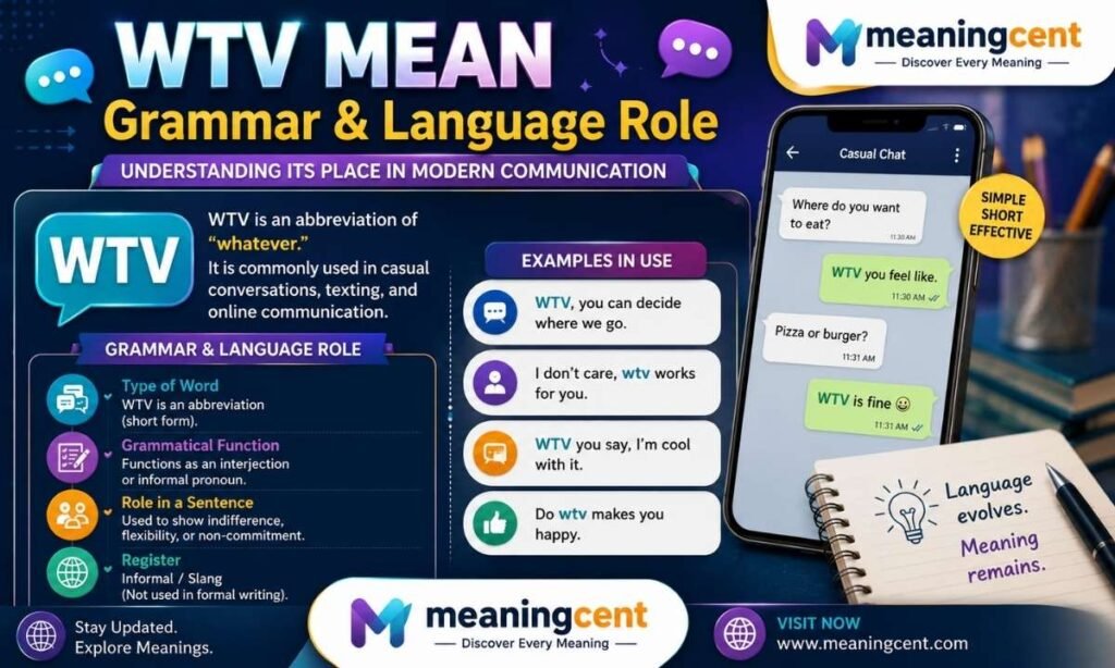 WTV mean Grammar & Language Role