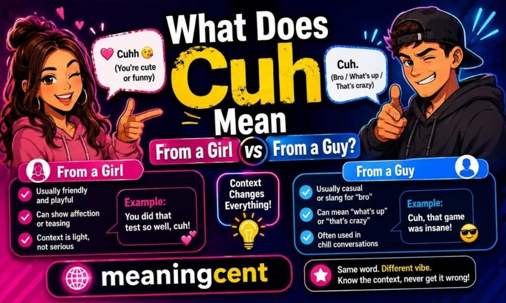 What Does Cuh Mean From a Girl vs From a Guy