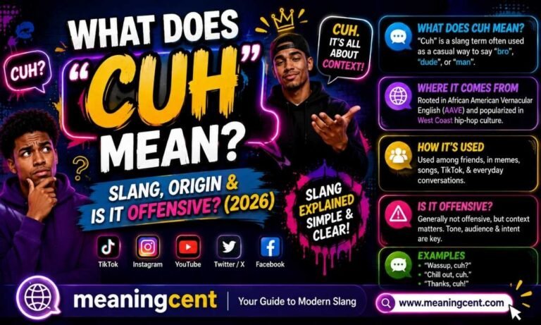 What Does Cuh Mean Slang, Origin & Is It Offensive
