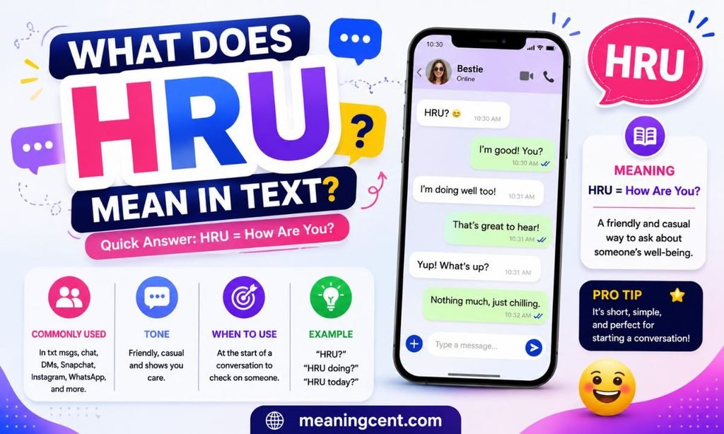 What Does HRU Mean in Text