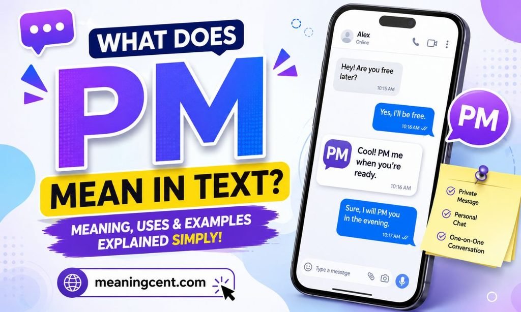 What Does PM Mean in Text