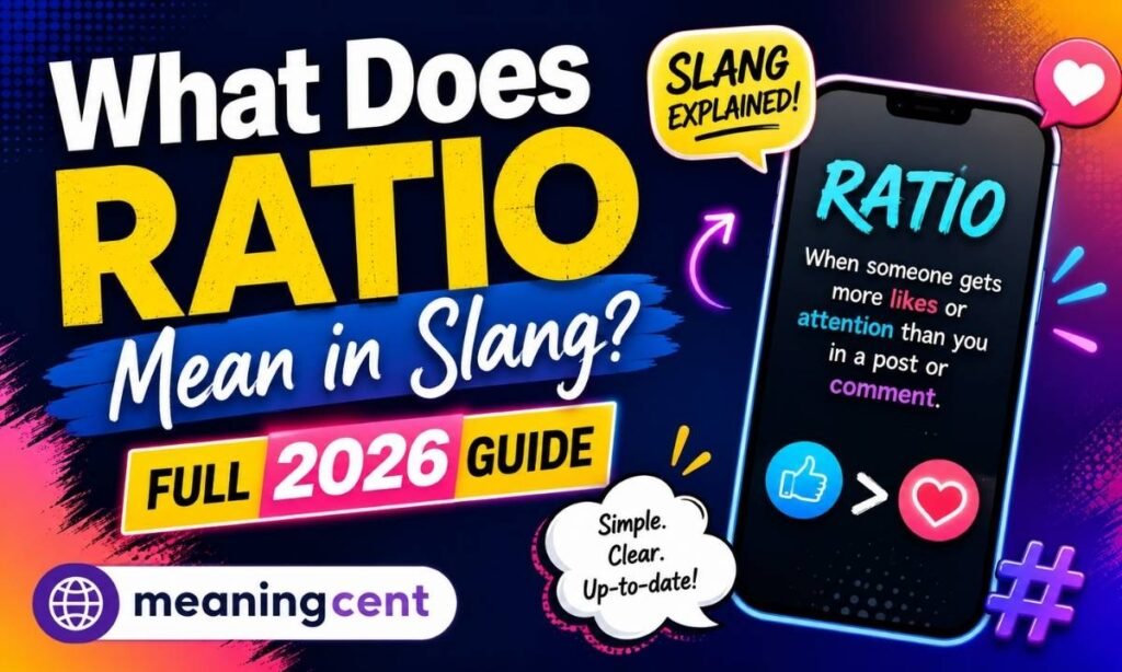 What Does Ratio Mean in Slang