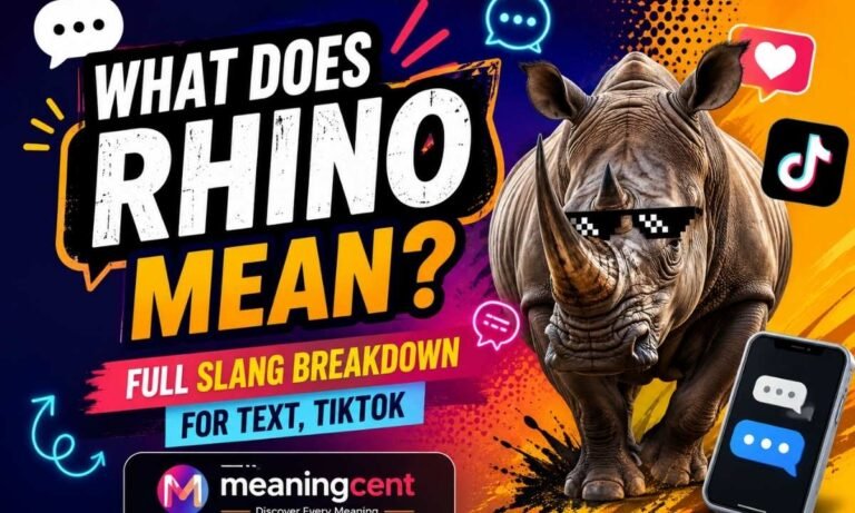 What Does Rhino Mean Full Slang Breakdown for Text, TikTok