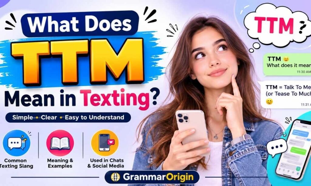 What Does TTM Mean in Texting