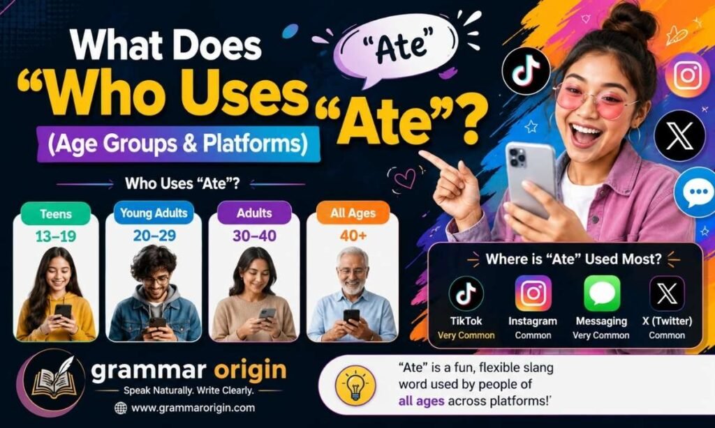 Who Uses Ate Age Groups & Platforms Explained (TikTok Slang Guide)