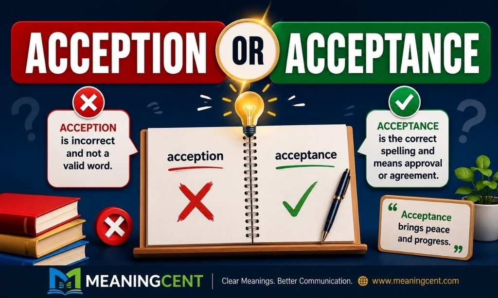 acception or acceptance