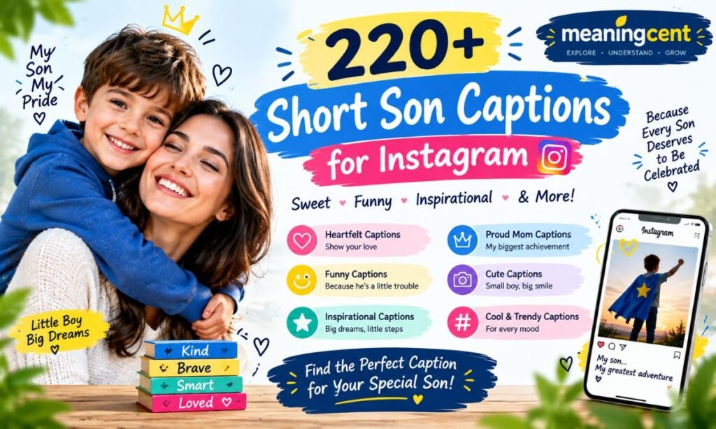 220+ Short Son Captions for Instagram