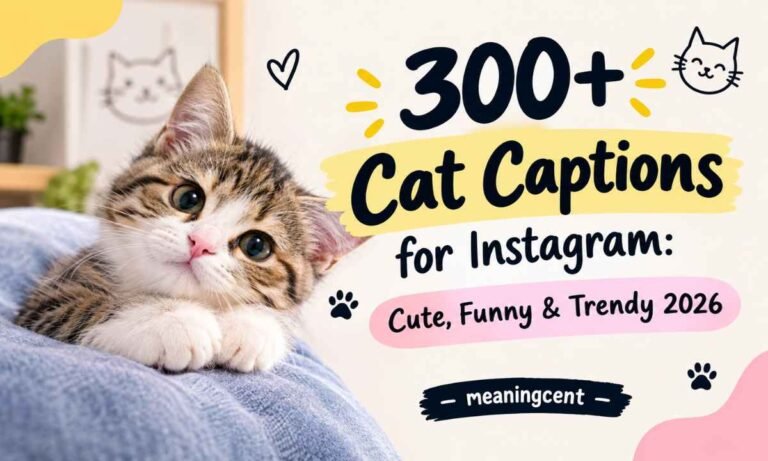 300+ Cat Captions for Instagram_ Cute Funny & Trendy 2026