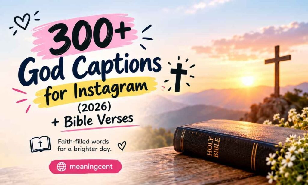 300+ God Captions for Instagram (2026) + Bible Verses