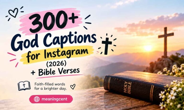 300+ God Captions for Instagram (2026) + Bible Verses