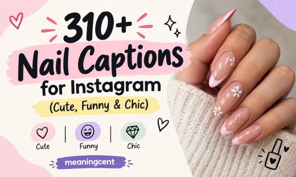 310+ Nail Captions for Instagram (Cute Funny &amp; Chic)