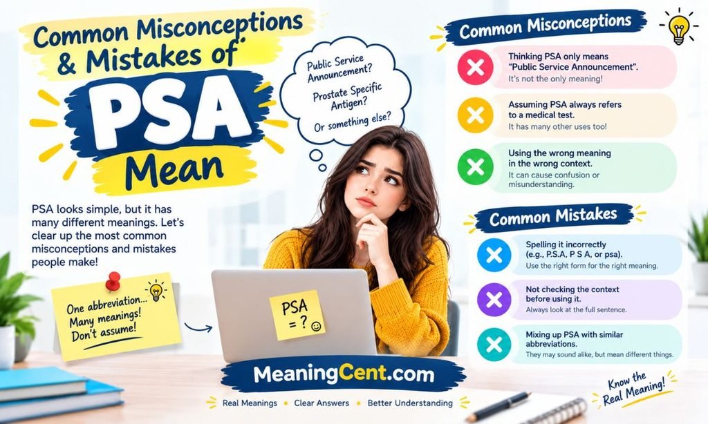 Common Misconceptions & Mistakes of PSA Mean