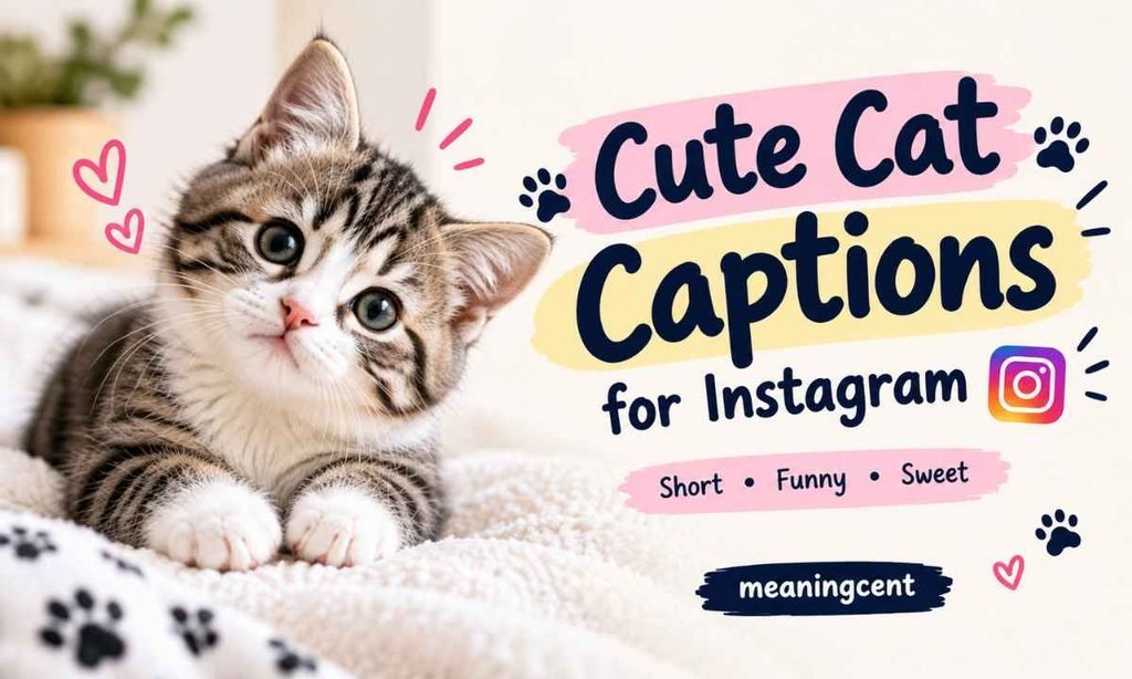 Cute Cat Captions for Instagram