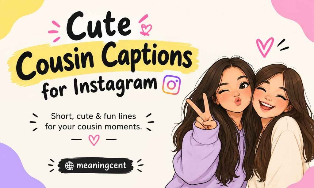 Cute Cousin Captions for Instagram