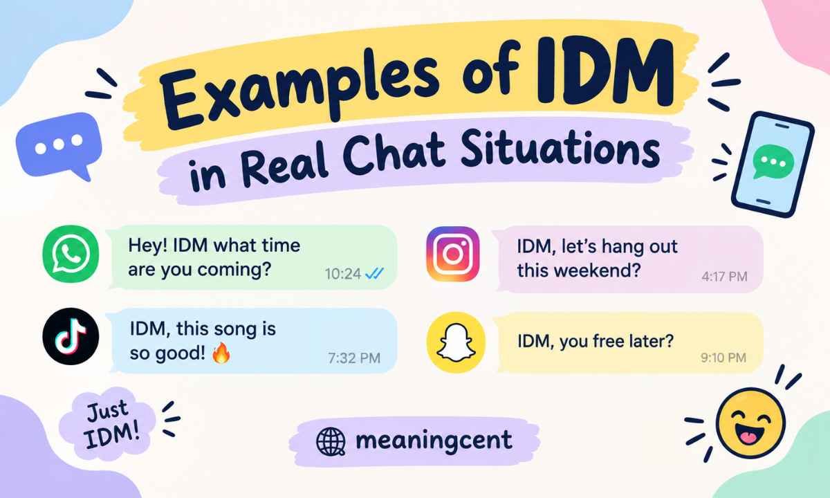 Examples of IDM in Real Chat Situations
