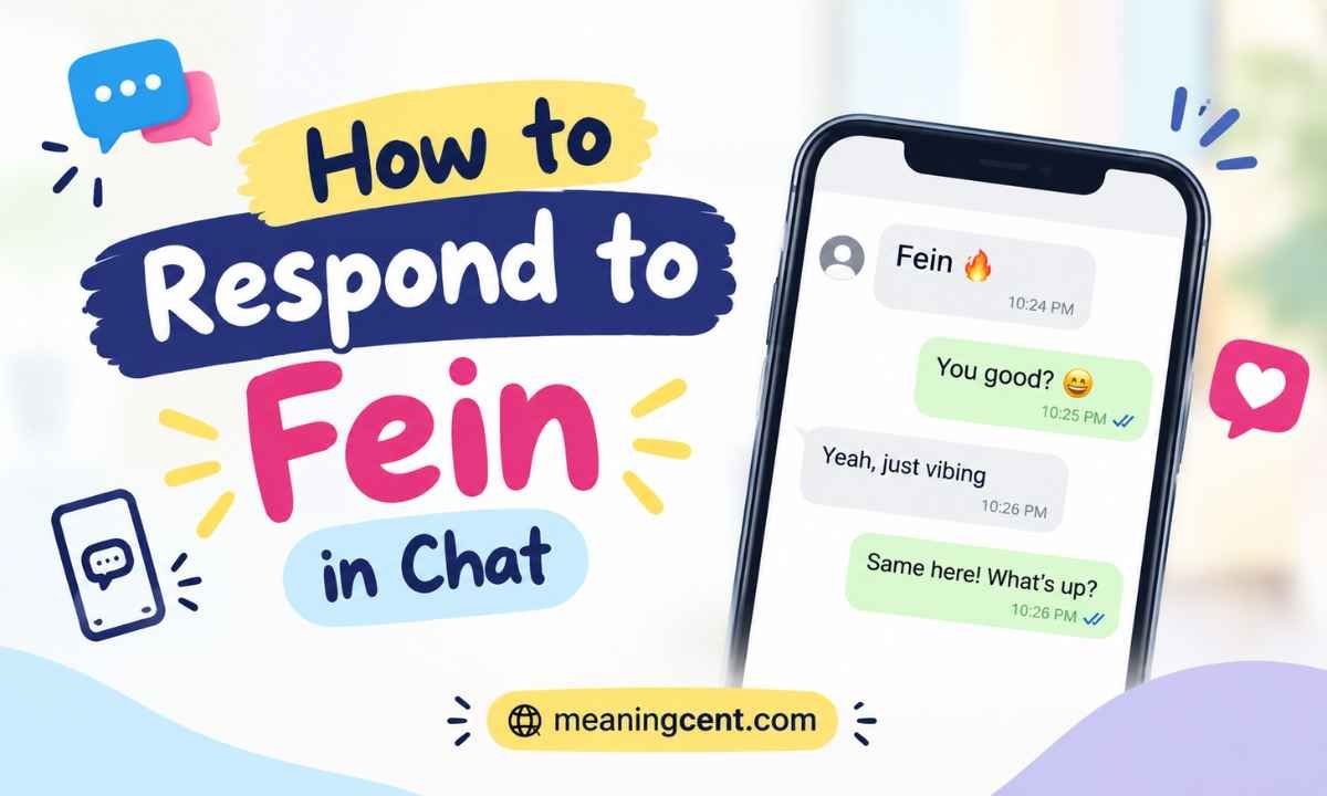How to Respond to Fein in Chat