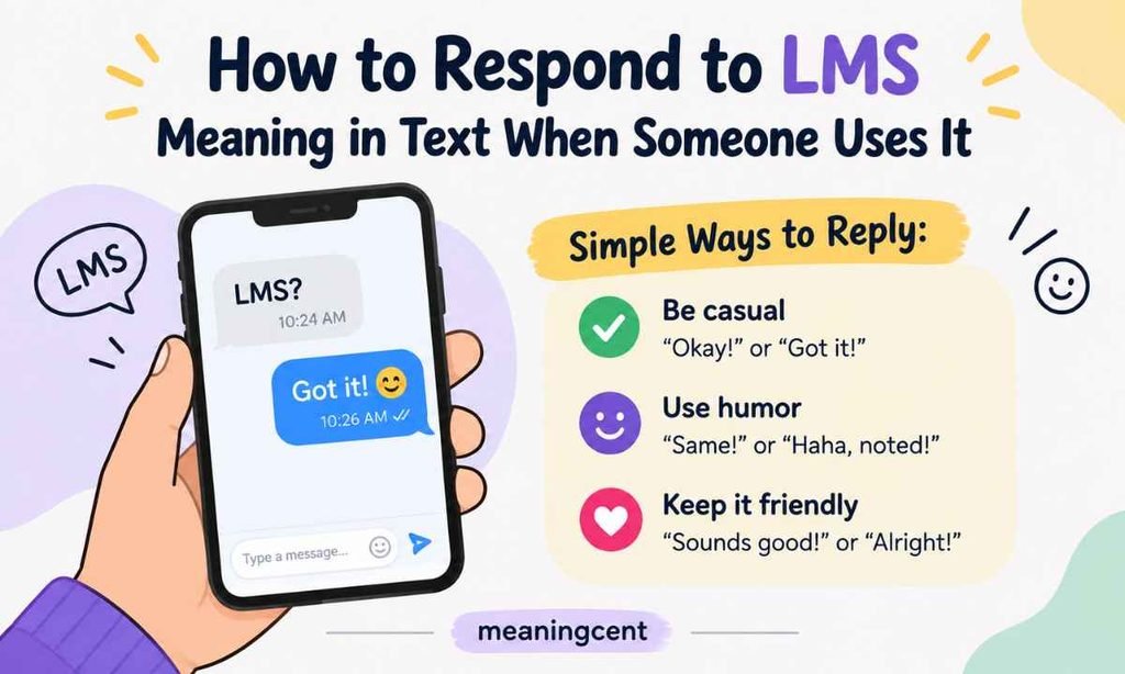 How to Respond to LMS Meaning in Text When Someone Uses It