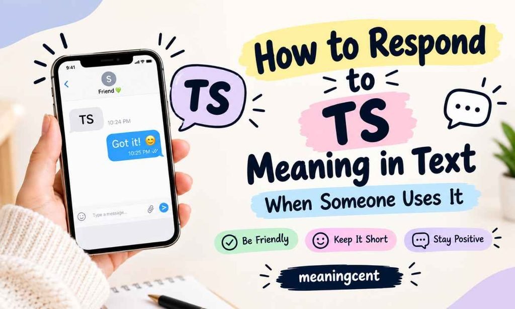 How to Respond to TS Meaning in Text When Someone Uses It