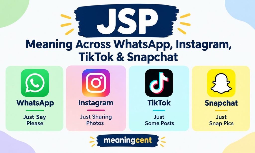 JSP Meaning Across WhatsApp Instagram TikTok & Snapchat