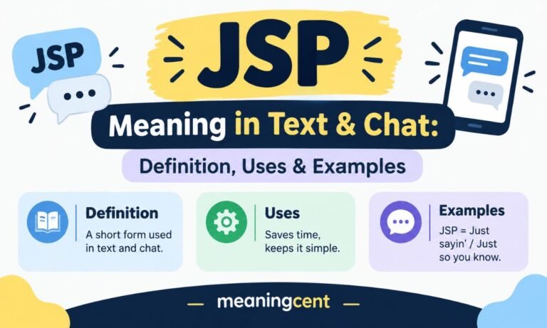 JSP Meaning in Text & Chat_ Definition Uses & Examples