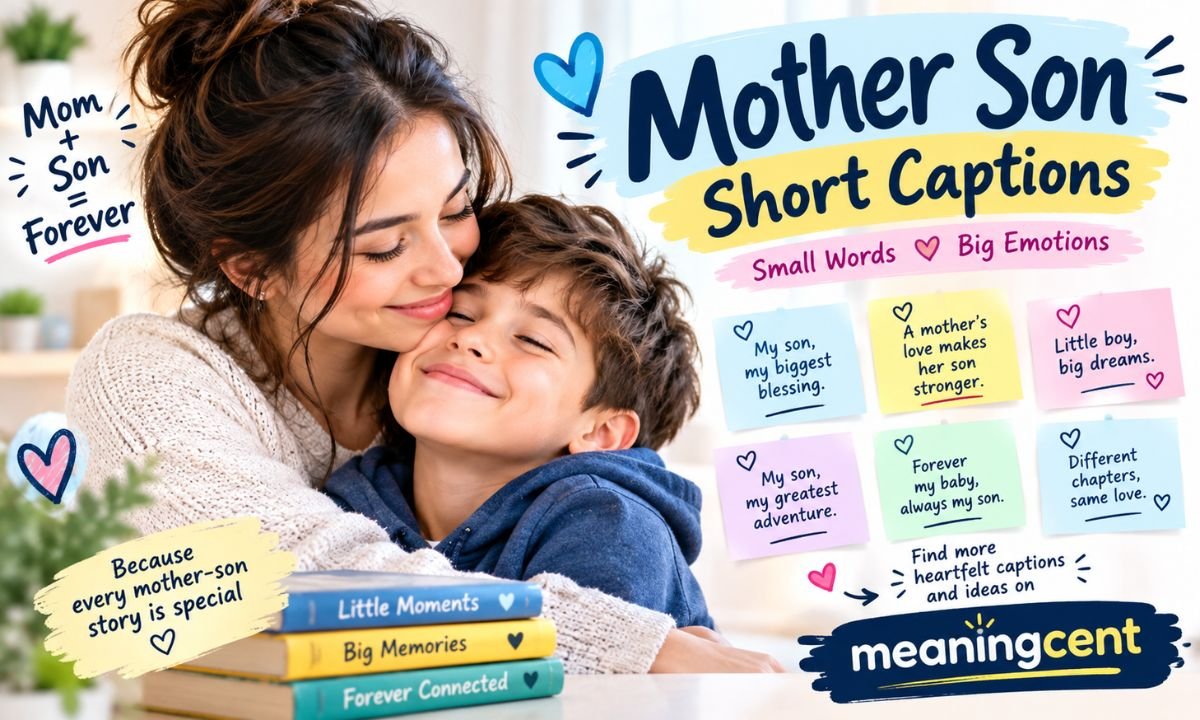 Mother Son Short Captions