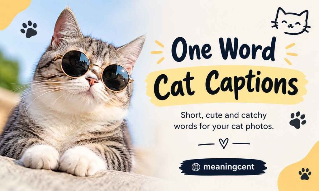 One Word Cat Captions