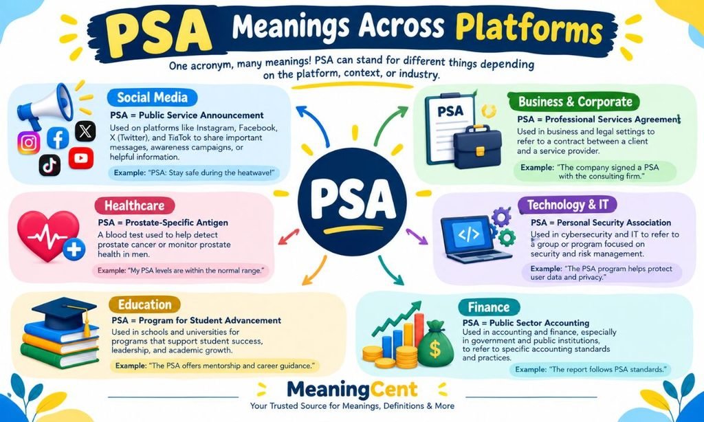 PSA Meanings Across Platforms