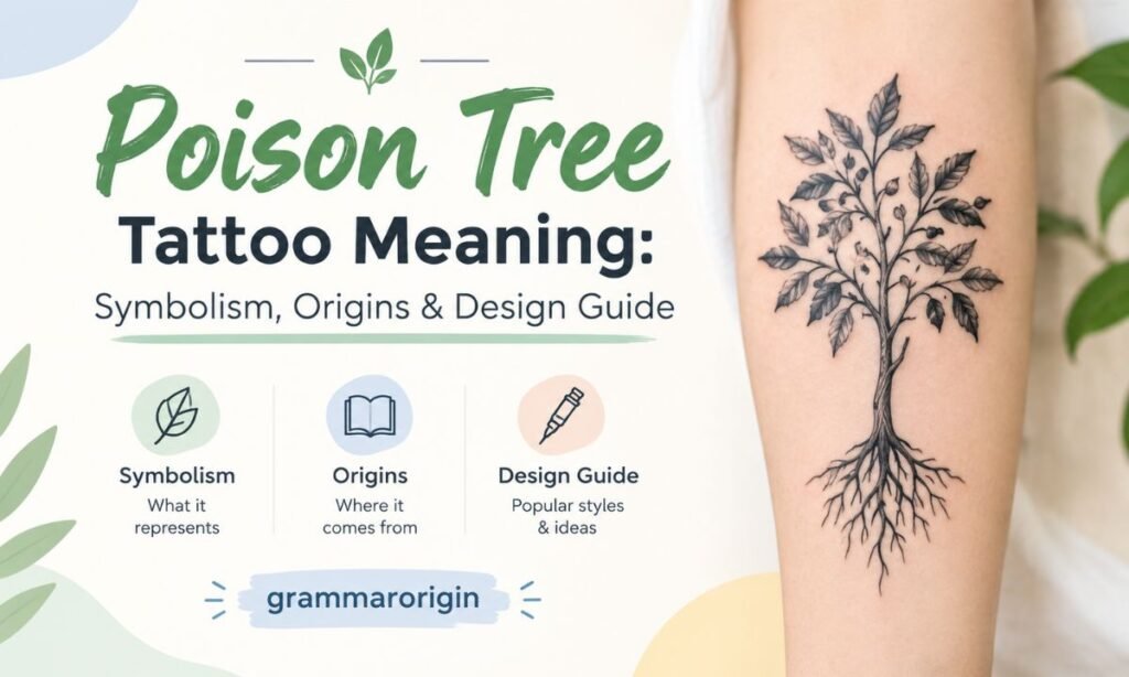 Poison Tree Tattoo Meaning_ Symbolism Origins & Design Guide