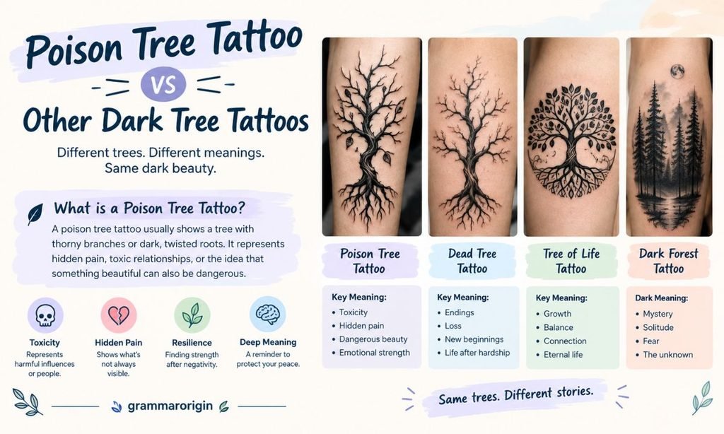Poison Tree Tattoo vs Other Dark Tree Tattoos