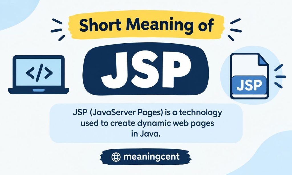Short Meaning of JSP